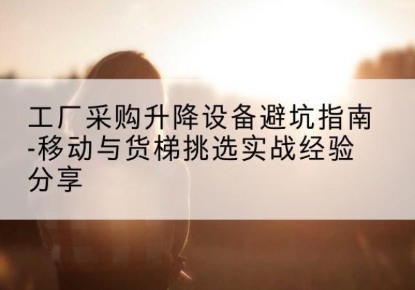 得荣移动式升降机怎么选-工厂采购升降设备避坑指南-移动与货梯挑选实战经验分享